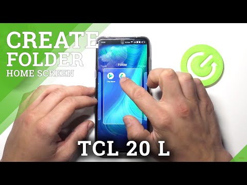 Organize Home Screen - TCL 20L & Apps Folder Creating