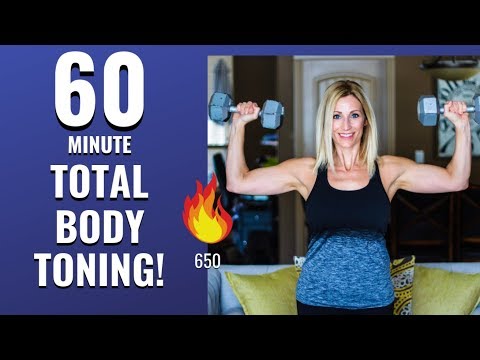 60 MINUTE FULL BODY TONING WORKOUT! Burn Over 650 Calories!???