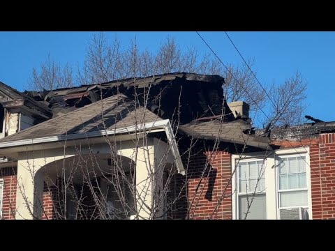 NJ New Brunswick Fire Near the Campus Of Rutgers University