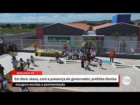 Em Bom Jesus, com a presença do governador, prefeita Denise inaugura e