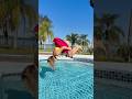 💦SpongeBob can flip⁉️😱 #flip #pool #summer #fun #acrobatics #outdoors #enjoy