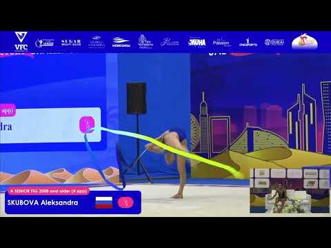 Alexandra Skubova ribbon UAE Victory Challenge Cup 2024 29.50 (RUS)