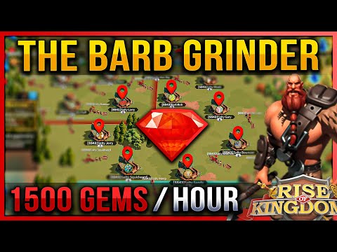 1500 GEMS / Hour: The Barb Grinder Machine - Rise of Kingdoms ROK Fleisch