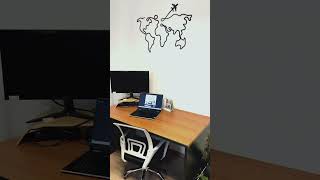 Minimalista fa világtérkép