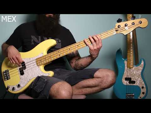 Fender Precision Bass Mexico vs. USA