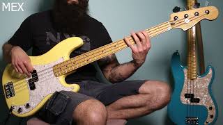 Video thumbnail for Fender Precision Bass Mexico vs. USA by Jozef Madola