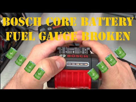 Bosch core battery fuel gauge broken