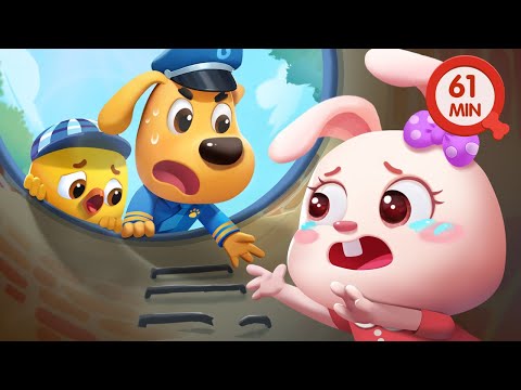 😨Manhole Cover is Dangerous⛔| Kids Cartoon | Safety Tips | Police Cartoon | Sheriff Labrador