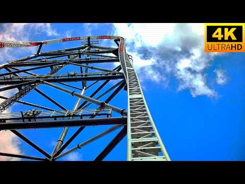Front row point of view footage of Top Thrill 2