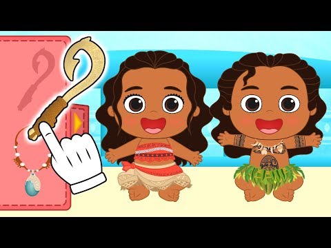 BEBÉS ALEX Y LILY Se transforman en Moana y Maui 🌺 Dibujos animados educativos