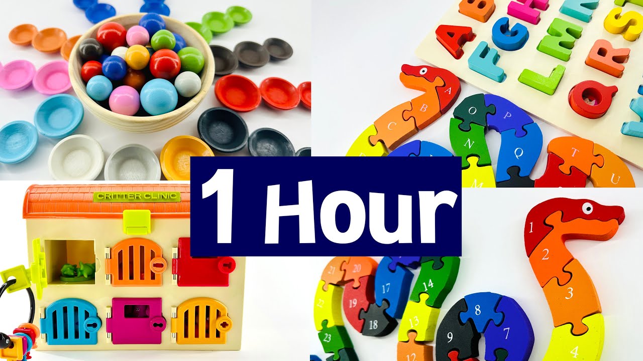 NUMBERS for Kids | ULTIMATE Educational Video | Teach kids to count 1 to 20, Colors & Shapes Toy!