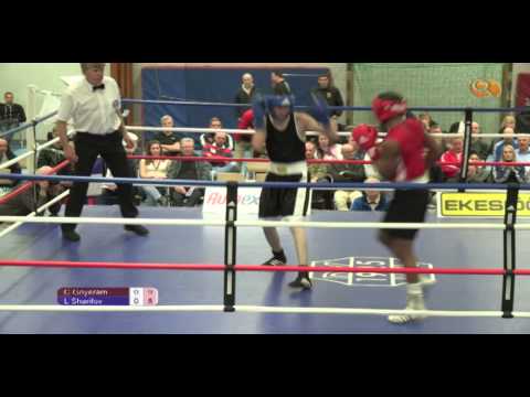 Boxning SM 2013 - Clarence Goyeram vs Laziz Sharifov