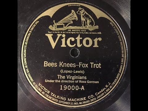 "Bees Knees" Roaring '20s music, Virginians led by Ross Gorman, Paul Whiteman Orchestra, bee's knees