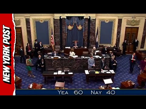 Watch: Moment Senate Passes Bill in Major Step to End Government Shutdown