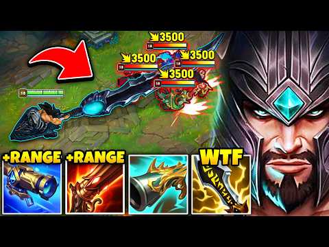 THIS TRYNDAMERE BUILD MAKES YOUR SWORD EXTRA LONG! (IT LOOKS LIKE I'M HACKING)