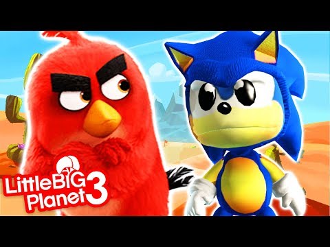 SONIC vs ANGRY BIRDS 2 - LittleBigPlanet 3 PS4 Gameplay