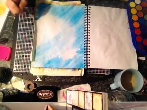 Art journal how I Prep my pages part 1