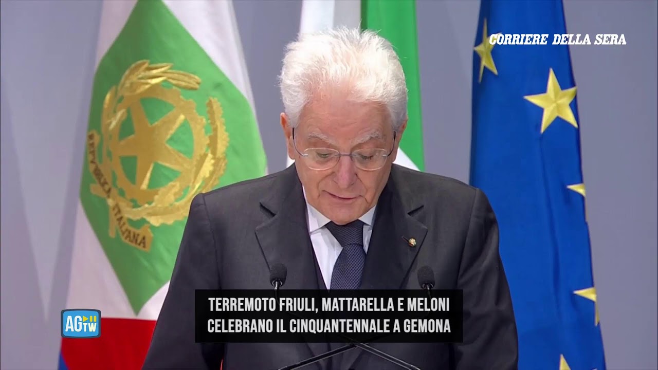 Terremoto Friuli, Mattarella e Meloni celebrano il cinquantennale