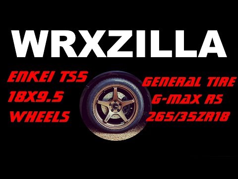 New Enkei TS5 18x9.5 Wheels w/G-MAX RS 265 Tires on 2017 Subaru WRX... SEXY!! (010)