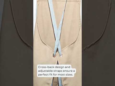 Cross Back Canvas Apron