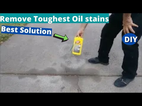 Remove Toughest Oil stains From Driveway - Goof Off - Best Solution Ever