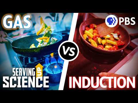 Part of a video titled Gas vs Induction Stoves: The Heated Debate | Serving Up Science