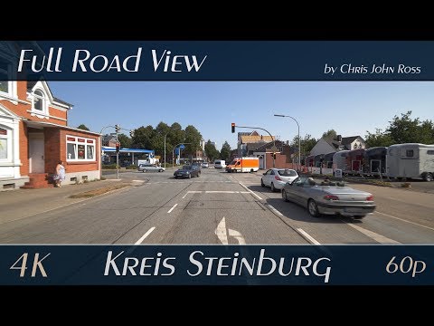 Heiligenstedten, Itzehoe, Kreis Steinburg, Germany: B5, B206, Lindenstraße, Grunerstraße - 4K UHD