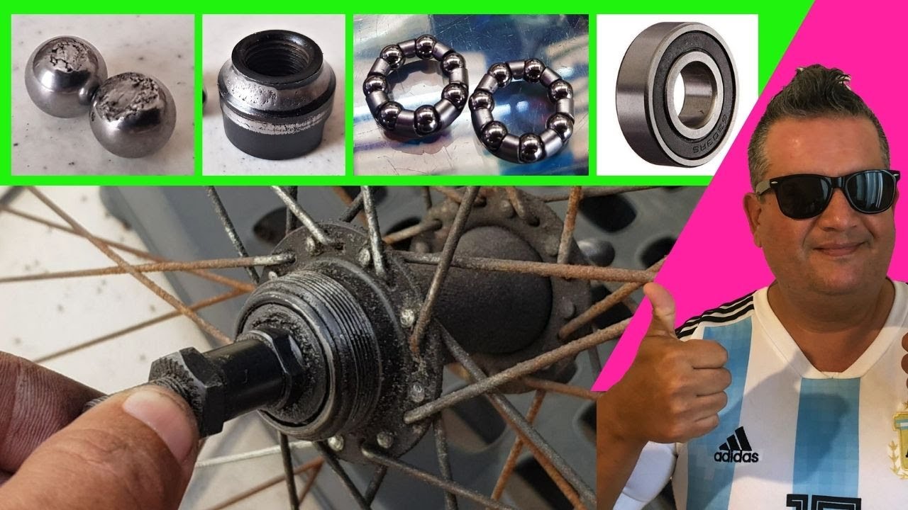 COMO ARREGLAR BALEROS , BOLILLEROS O RULEMANES ROTOS DE TU BICICLETA !! FACIL LO HACEMOS JUNTOS!!