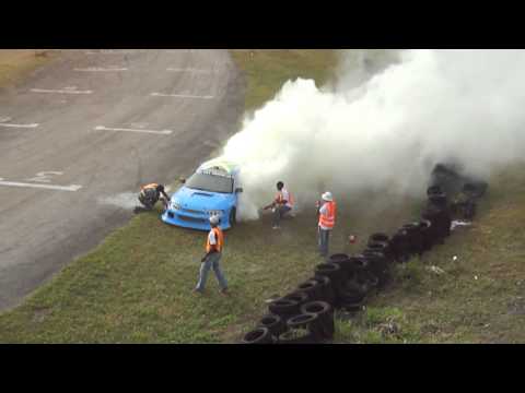 Dover Raceway Sebastian Rae, Car on FIREEE!!!!
