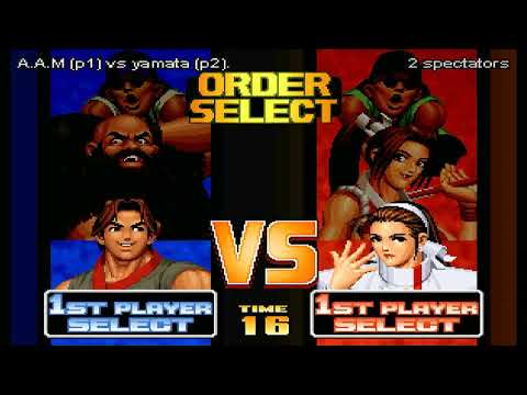 FIGHTCADE  KOF 98  - A.A.M  (P1)  VS  yamata   (p2) - MARQUITO TELLS