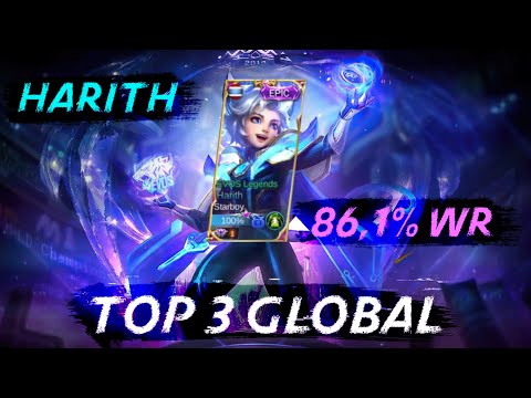 Unstoppable Harith With No Death & Hyper Carry  - Top 3 Global Harith (Starboy.) Game Play - MLBB.