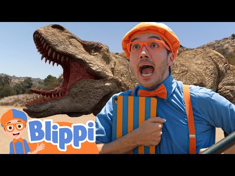 Blippi Learns About Dinosaurs! | @TRexRanch | Educational Videos for Kids