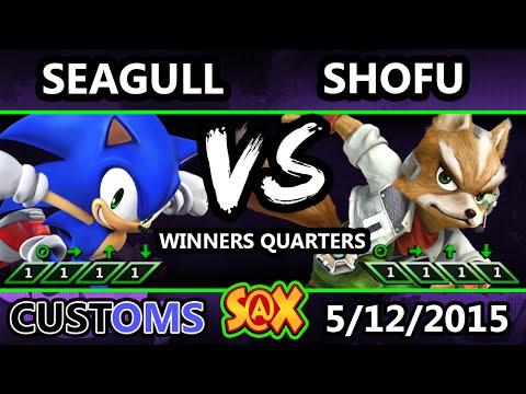 S@X Customs - Shofu (Fox) Vs. NS | Seagull (Sonix) SSB4 Winners Quarters - Smash Wii U - Smash 4