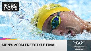 Men's 200m freestyle swimming final on Day 6 of Glasgow 2026 Commonwealth Games