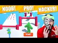 Noob Vs Pro Vs Hacker En Blob Runner 3d Juegos Luky