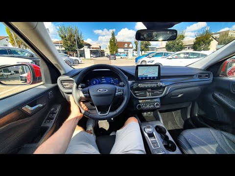 New Ford Kuga Hybrid Vignale 2023 Test Drive POV