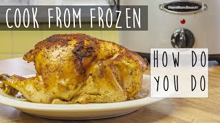 Frozen Whole Chicken in a Slow Cooker