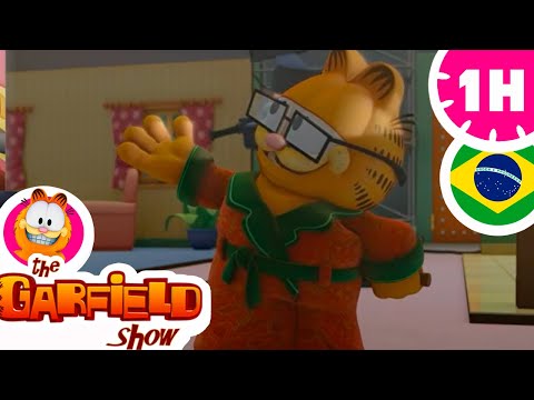 Garfield é o mestre do espetáculo! Aventuras incríveis! 🐱🎩🌟