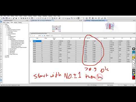 Dynamics Check Modal Participating Mass Ratios
