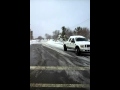 The roads in oneida after first snow this season