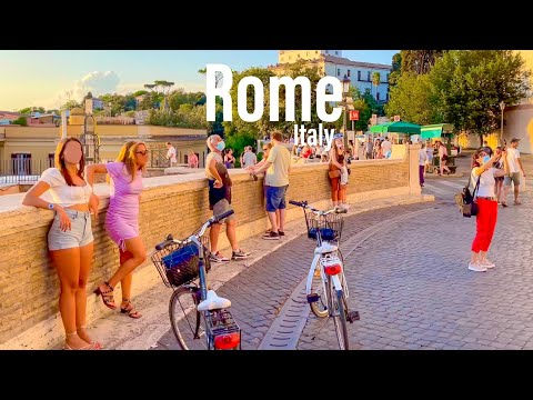 Rome, Italy 🇮🇹 - Evening Walk - September 2021 - 4K-HDR Walking Tour (▶103min)