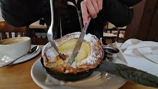 Tried the Lemon and Maple Syrup Dutch Baby at Tilikum Place Cafe!