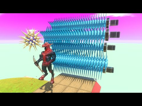 Jump Through the Roller Spike - Animal Revolt Battle Simulator