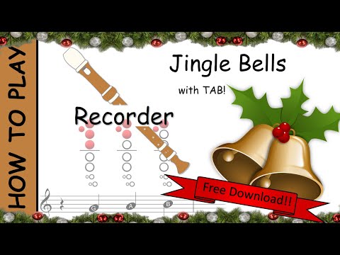 How to play Jingle Bells on Recorder | Sheet Music with Tab