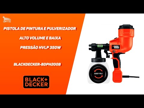 Pistola de Pintura e Pulverizador Alto Volume e Baixa Pressão HVLP 350W . - Video