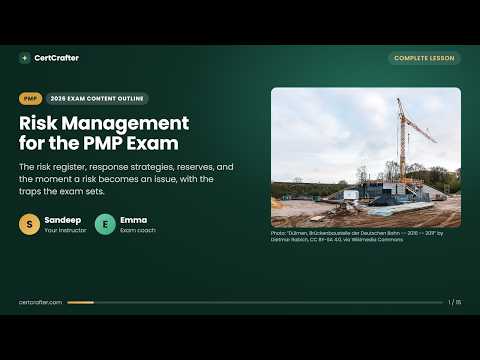 Video: PMP Risk Management Explained: Register, Responses, Reserves and Risk vs Issue (2026 Exam)