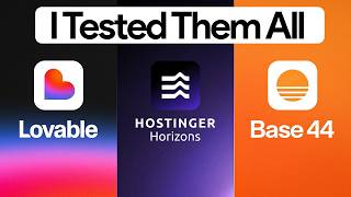 Lovable vs Base44 vs Hostinger Horizons - Best AI Vibe Coding Platform