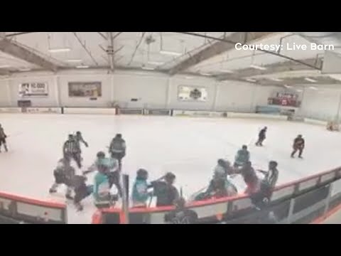Massive brawl breaks out at a Toronto recreational hockey league game