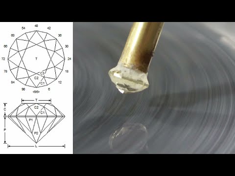 How To Cut a Round Brilliant Gemstone Using a Faceting Diagram, For Beginners