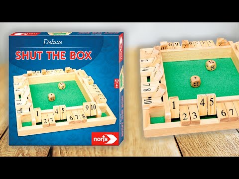 SHUT THE BOX DELUXE (KLAPPENSPIEL) - Spielregeln TV (Spielanleitung Deutsch) -  KLAPPBRETT KLAPPBOX